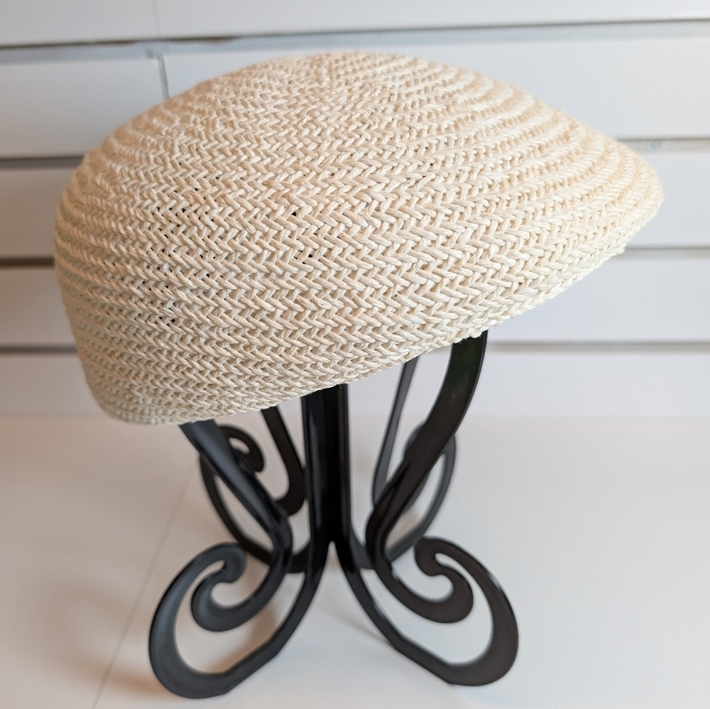 DORFMAN Pacific Seagrass Straw Natural Newsboy Hat NWOT Small Unisex